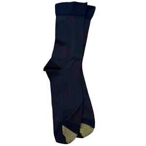Vintage Gold Toe Herringbone/Dot Pattern Nylon Men's Dress Socks NWOT/Sticker